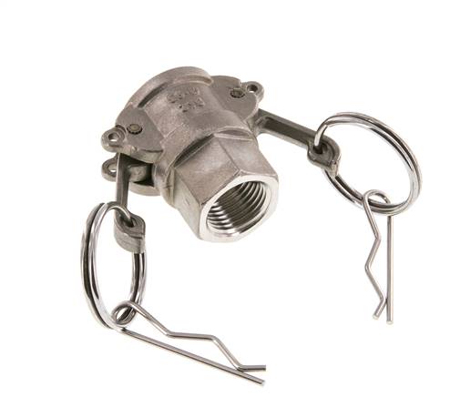 Camlock DN 15 (1/2'') Koppeling RvsRp 1/2'' met binnendraad Type D MIL-C-27487