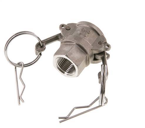 Camlock DN 15 (1/2'') Koppeling RvsRp 1/2'' met binnendraad Type D MIL-C-27487