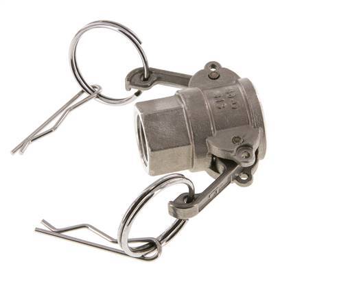 Camlock DN 15 (1/2'') Koppeling RvsRp 1/2'' met binnendraad Type D MIL-C-27487