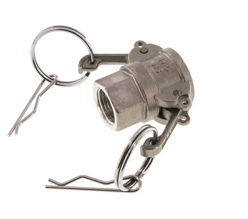 Camlock DN 15 (1/2'') Koppeling RvsRp 1/2'' met binnendraad Type D MIL-C-27487