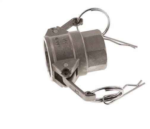 Camlock DN 25 (1'') Koppeling RvsRp 1'' met binnendraad Type D MIL-C-27487
