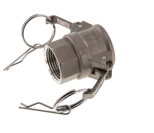 Camlock DN 25 (1'') Koppeling RvsRp 1'' met binnendraad Type D MIL-C-27487