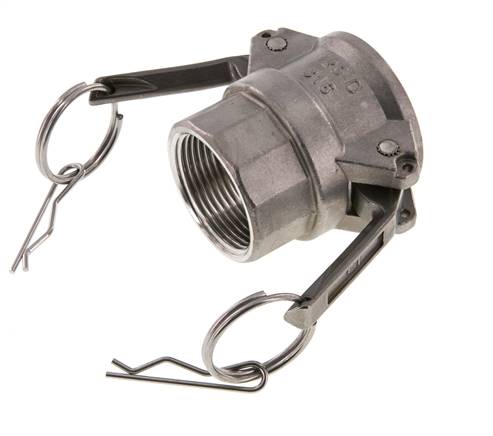 Camlock DN 32 (1 1/4'') Koppeling RvsRp 1 1/4'' met binnendraad Type D MIL-C-27487