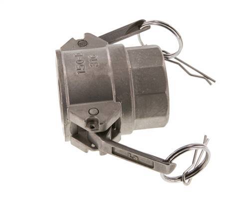 Camlock DN 40 (1 1/2'') Koppeling RvsRp 1 1/2'' met binnendraad Type D MIL-C-27487