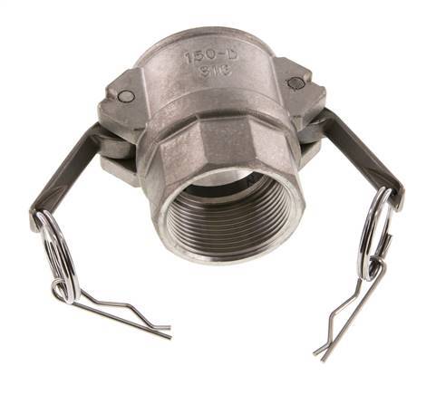 Camlock DN 40 (1 1/2'') Koppeling RvsRp 1 1/2'' met binnendraad Type D MIL-C-27487