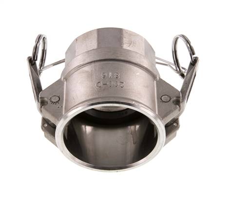 Camlock DN 50 (2'') Koppeling RvsRp 2'' met binnendraad Type D MIL-C-27487