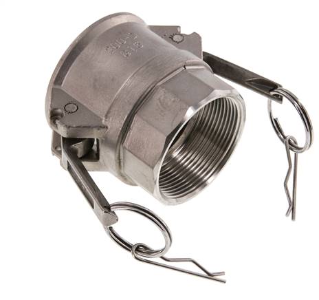 Camlock DN 50 (2'') Koppeling RvsRp 2'' met binnendraad Type D MIL-C-27487