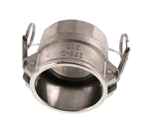 Camlock DN 60 (2 1/2'') Koppeling RvsRp 2 1/2'' met binnendraad Type D MIL-C-27487