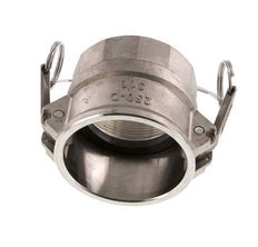 Camlock DN 60 (2 1/2'') Koppeling RvsRp 2 1/2'' met binnendraad Type D MIL-C-27487