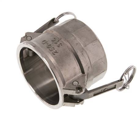 Camlock DN 60 (2 1/2'') Koppeling RvsRp 2 1/2'' met binnendraad Type D MIL-C-27487