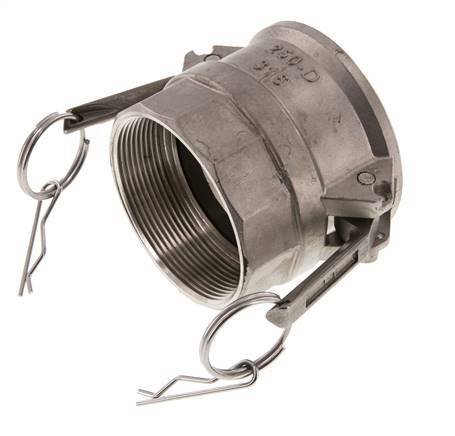 Camlock DN 60 (2 1/2'') Koppeling RvsRp 2 1/2'' met binnendraad Type D MIL-C-27487
