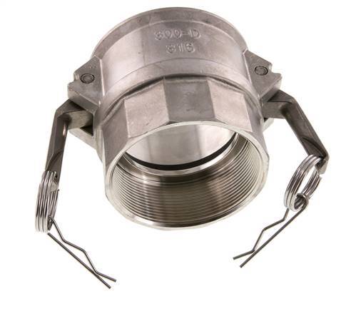 Camlock DN 75 (3'') Koppeling RvsRp 3'' met binnendraad Type D MIL-C-27487