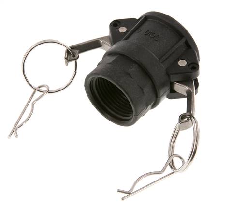 Camlock DN 25 (1'') Koppeling PolypropyleenRp 1'' met binnendraad Type D MIL-C-27487