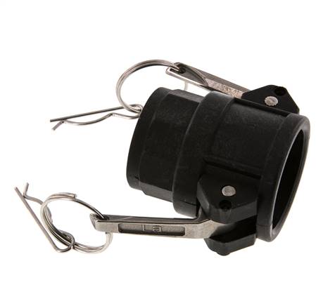 Camlock DN 32 (1 1/4'') Koppeling PolypropyleenRp 1 1/4'' met binnendraad Type D MIL-C-27487