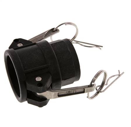 Camlock DN 32 (1 1/4'') Koppeling PolypropyleenRp 1 1/4'' met binnendraad Type D MIL-C-27487