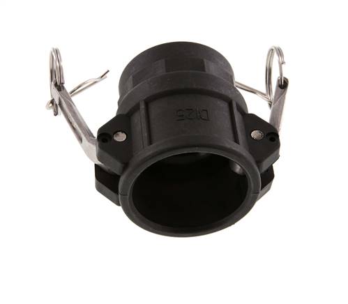 Camlock DN 40 (1 1/2'') Koppeling PolypropyleenRp 1 1/4'' met binnendraad Type D MIL-C-27487