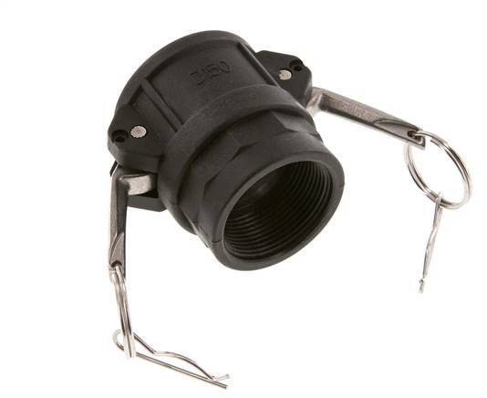 Camlock DN 40 (1 1/2'') Koppeling PolypropyleenRp 1 1/2'' met binnendraad Type D MIL-C-27487