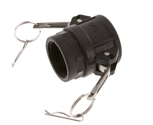 Camlock DN 40 (1 1/2'') Koppeling PolypropyleenRp 1 1/2'' met binnendraad Type D MIL-C-27487