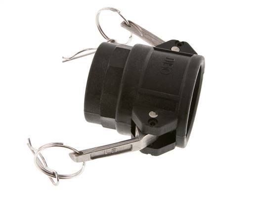 Camlock DN 40 (1 1/2'') Koppeling PolypropyleenRp 1 1/2'' met binnendraad Type D MIL-C-27487