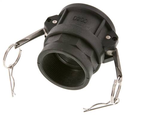 Camlock DN 50 (2'') Koppeling PolypropyleenRp 2'' met binnendraad Type D MIL-C-27487