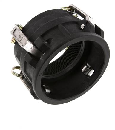 Camlock DN 90 (4'') Koppeling PolypropyleenRp 4'' met binnendraad Type D MIL-C-27487