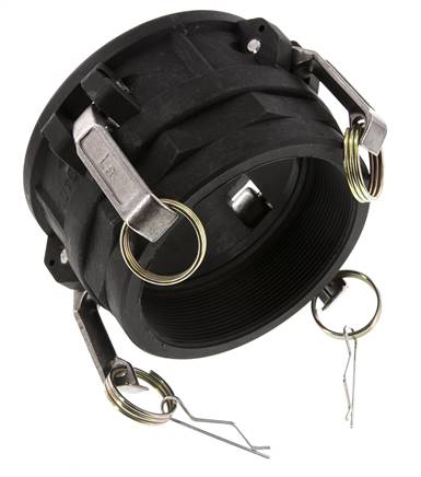 Camlock DN 90 (4'') Koppeling PolypropyleenRp 4'' met binnendraad Type D MIL-C-27487
