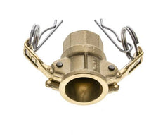 Camlock DN 15 (1/2'') Koppeling MessingRp 1/2'' met binnendraad Type D MIL-C-27487