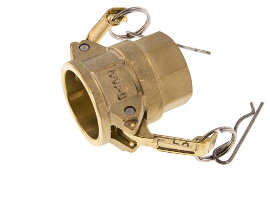 Camlock DN 25 (1'') Koppeling MessingRp 1'' met binnendraad Type D MIL-C-27487