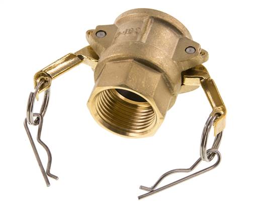 Camlock DN 25 (1'') Koppeling MessingRp 1'' met binnendraad Type D MIL-C-27487