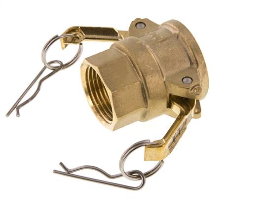 Camlock DN 25 (1'') Koppeling MessingRp 1'' met binnendraad Type D MIL-C-27487