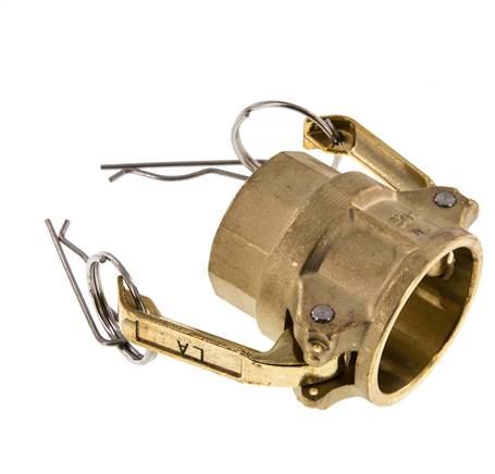 Camlock DN 32 (1 1/4'') Koppeling MessingRp 1 1/4'' met binnendraad Type D MIL-C-27487