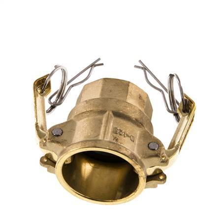 Camlock DN 32 (1 1/4'') Koppeling MessingRp 1 1/4'' met binnendraad Type D MIL-C-27487