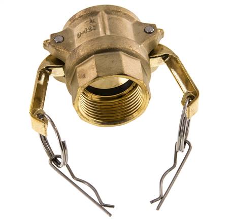 Camlock DN 32 (1 1/4'') Koppeling MessingRp 1 1/4'' met binnendraad Type D MIL-C-27487