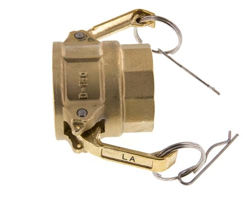 Camlock DN 40 (1 1/2'') Koppeling MessingRp 1 1/2'' met binnendraad Type D MIL-C-27487