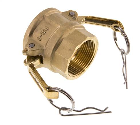 Camlock DN 40 (1 1/2'') Koppeling MessingRp 1 1/2'' met binnendraad Type D MIL-C-27487
