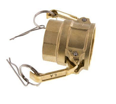 Camlock DN 40 (1 1/2'') Koppeling MessingRp 1 1/2'' met binnendraad Type D MIL-C-27487