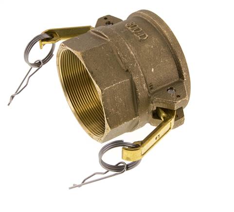 Camlock DN 75 (3'') Koppeling MessingRp 3'' met binnendraad Type D MIL-C-27487