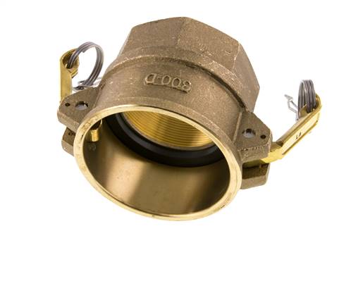 Camlock DN 75 (3'') Koppeling MessingRp 3'' met binnendraad Type D MIL-C-27487