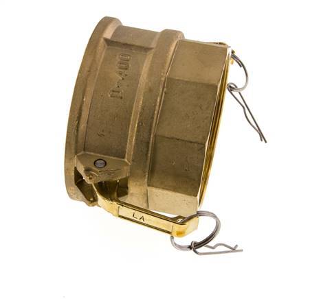 Camlock DN 90 (4'') Koppeling MessingRp 4'' met binnendraad Type D MIL-C-27487