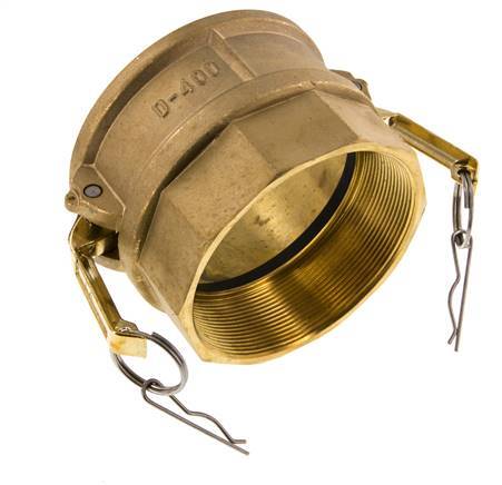 Camlock DN 90 (4'') Koppeling MessingRp 4'' met binnendraad Type D MIL-C-27487