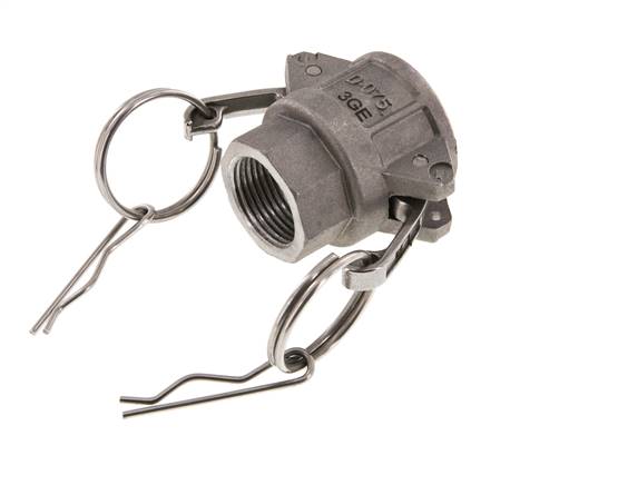 Camlock DN 20 (3/4'') Koppeling AluminiumRp 3/4'' met binnendraad Type D MIL-C-27487