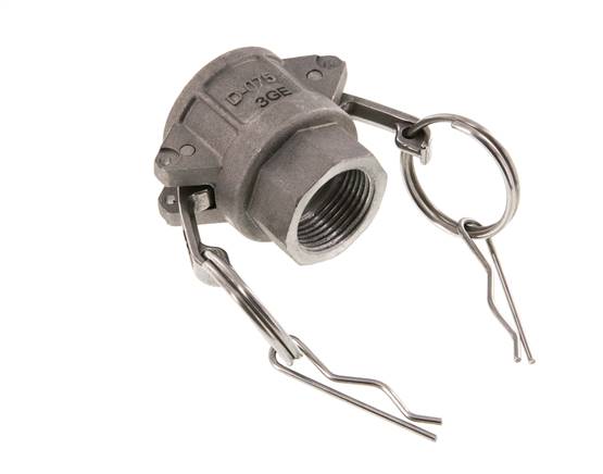 Camlock DN 20 (3/4'') Koppeling AluminiumRp 3/4'' met binnendraad Type D MIL-C-27487