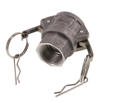 Camlock DN 25 (1'') Koppeling AluminiumRp 1'' met binnendraad Type D MIL-C-27487
