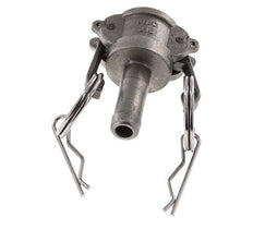 Camlock DN 15 (1/2'') Koppeling RVS met slangpilaar (13 mm) Type C MIL-C-27487