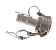 Camlock DN 20 (3/4'') Koppeling RVS met slangpilaar (19 mm) Type C MIL-C-27487