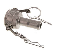 Camlock DN 20 (3/4'') Koppeling RVS met slangpilaar (19 mm) Type C MIL-C-27487