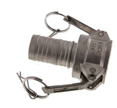 Camlock DN 32 (1 1/4'') Koppeling RVS met slangpilaar (32 mm) Type C MIL-C-27487