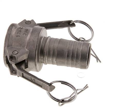 Camlock DN 32 (1 1/4'') Koppeling RVS met slangpilaar (32 mm) Type C MIL-C-27487