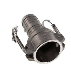 Camlock DN 40 (1 1/2'') Koppeling RVS met slangpilaar (38 mm) Type C MIL-C-27487