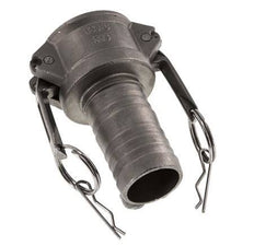 Camlock DN 40 (1 1/2'') Koppeling RVS met slangpilaar (38 mm) Type C MIL-C-27487